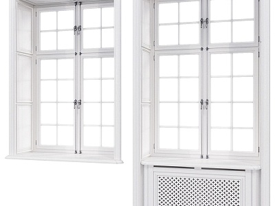 Window Hardware Window Simple Home Furniture Door and Window Glass Window model