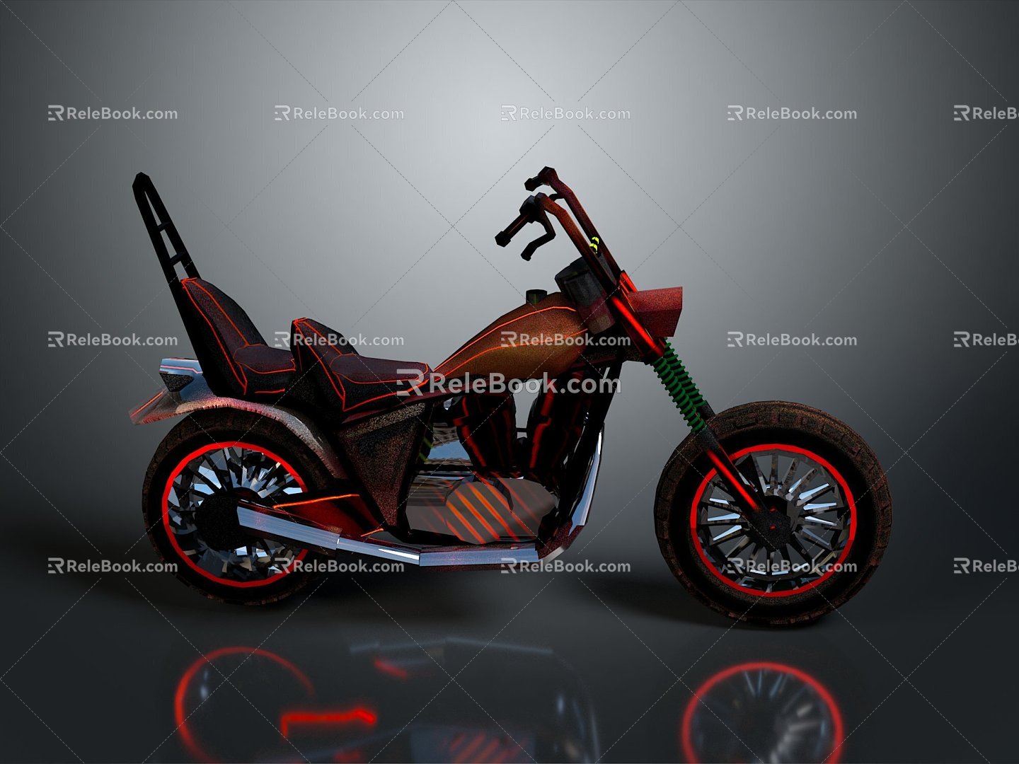 Motorcycle Two-wheeled Motorcycle Cross-country Motorcycle Road Race Motorcycle Motor Vehicle Transport 3d model