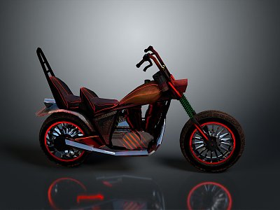 Motorcycle Two-wheeled Motorcycle Cross-country Motorcycle Road Race Motorcycle Motor Vehicle Transport 3d model