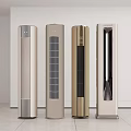 Sleek Modern Tower Air Conditioner Fans In Four Different Colors For Home Interior