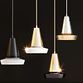 Stylish Modern Pendant Lights With Various Designs Gold Black And Glass