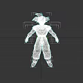 Game And Movie Character With Red Hair Orange Outfit Purple Belt Classic Design Look