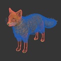 Modern fox Firefox Firefox 3d model