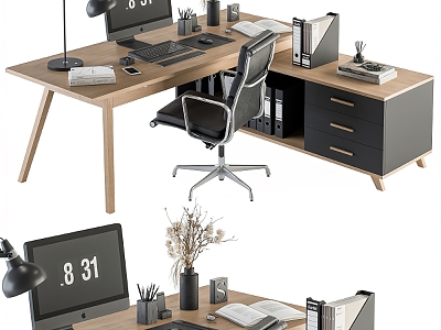 Office Desk Master's Desk 3d model