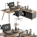 Office Desk Master's Desk 3d model