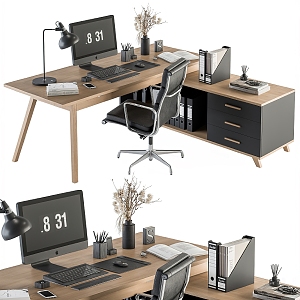 Office Desk Master's Desk 3d model