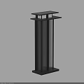 Modern Wall Sconce Design With Vertical Slats And Warm Illumination Effect