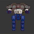 Futuristic Sci Fi Game Movie Character With Blue Silver Mechanical Armor And Humanoid Design