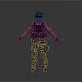 Camouflage Outdoor Clothing Set Including Vest And Protective Helmet For Sports