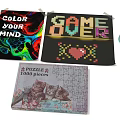 Furniture Decor With Colorful Mind Blanket Pixel Game Over Throw And 1000 Piece Cat Puzzle