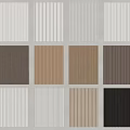 Various Colored Wall Panels with Striped Textures and Multiple Design Options