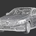 Silver Mercedes Benz Sedan With Modern Front Grille Headlights And Alloy Wheels