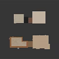 Building Models of Various Architectural Styles with Different Designs on Black Background
