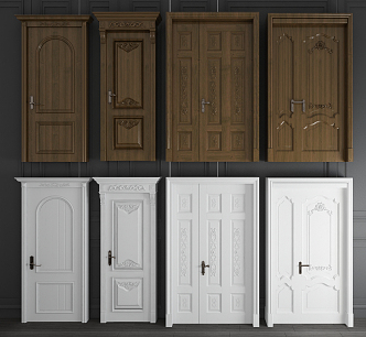 European style door 3d model