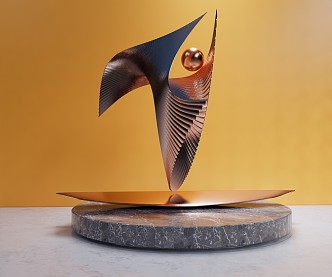 Modern Sculpture Decorative Sculpture 3d model