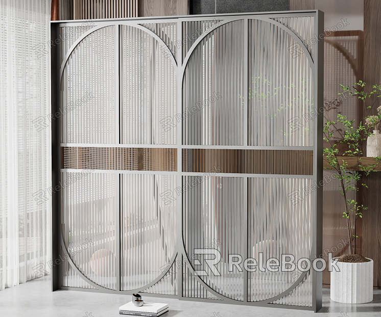 Modern sliding door Changhong glass sliding door partition model