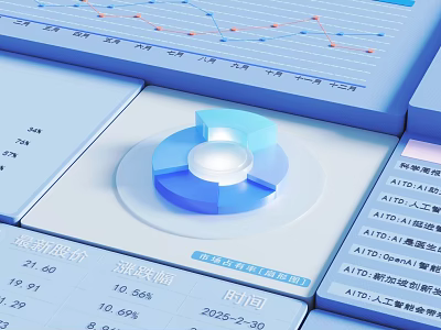 Cultural Art Exhibition Hall Visitor Traffic Data Analysis With Time Statistics And Charts 3d model