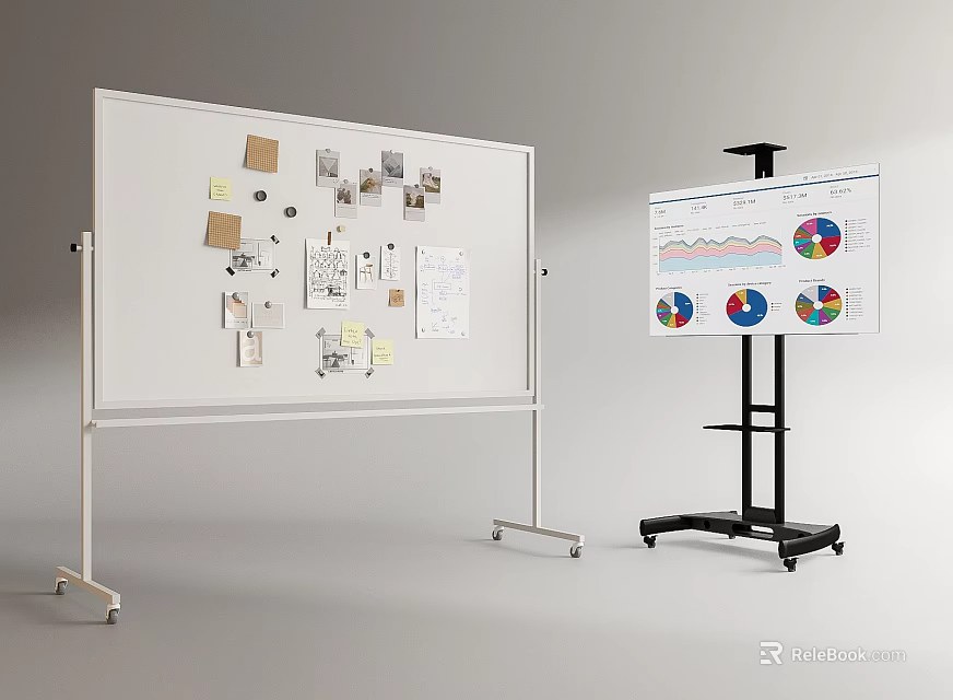 Creative Musical Instruments and Art Supplies Collection for Artistic Creations 3d model 