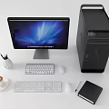Modern computer display host 3d model