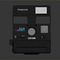 Polaroid Black Vintage Camera With Classic Design And Functional Lens Display Features