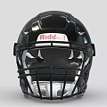 Riddell Black Football Helmet With Facemask Protective Padding And Durable Design