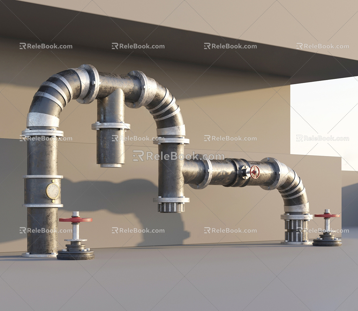 Industrial LOFT Pipe 3d model