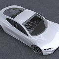 White Tesla Sports Car Featuring Sleek Exterior Design Modern Front Fascia And Stylish Wheels