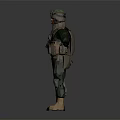 Two Military Character Models Wearing Tactical Gear And Different Uniforms