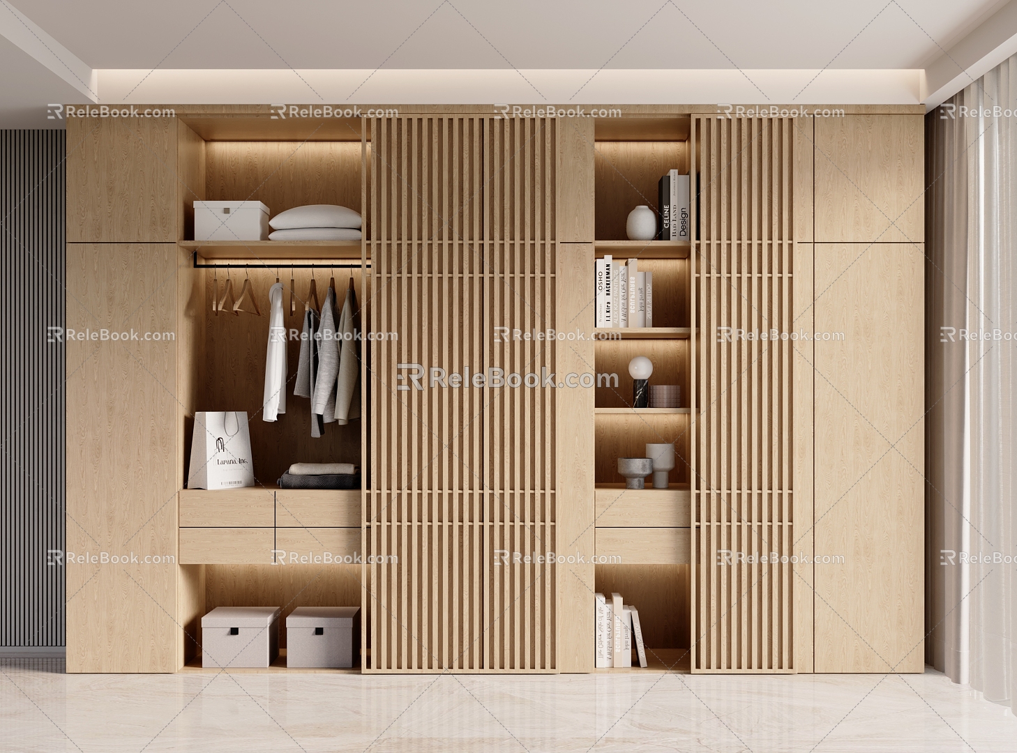 Wardrobe Decorative Cabinet 3d model