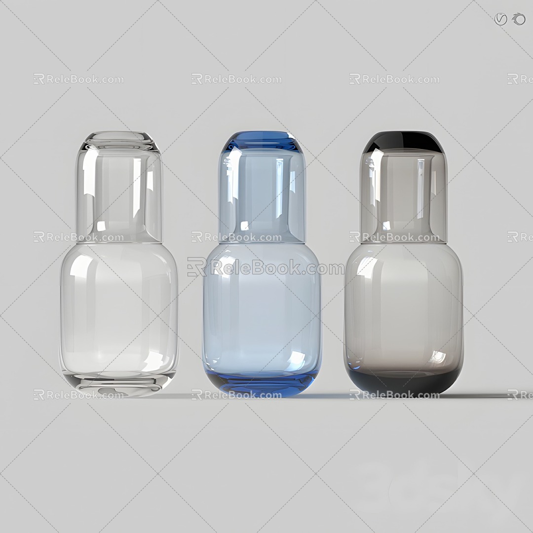 Utensils Vase Glass Bottle Glass Vase 3d model