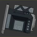 Portable Industrial Display Device With Gray Casing And Protective Screen Panel