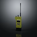 Yellow Doorbell Featuring Antenna Buttons Display Screen And Modern Design