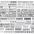Various Architectural Railings Designs Featuring Diverse Patterns And Structural Details