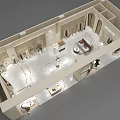 Modern Clothing Store Interior Design With Displayed Clothes Mannequins And Large Screen