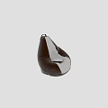 Gray And White Patchwork Bean Bag Chair For Comfortable Relaxation At Home