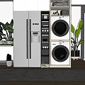 Modern Bathroom Cabinet With Functional Storage Shelves And Stylish Design Elements 3d model