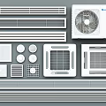 Different Types of Air Conditioner Vents with Various Designs for Home and Office