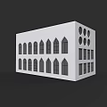 Modern Building Exterior With Stylish Casement Windows And Diverse Architectural Designs