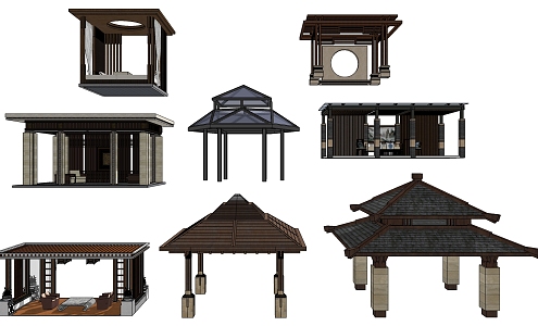 New Chinese Pavilion 3d model