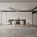 Modern table combination 3d model