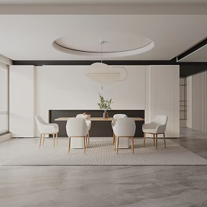 Modern table combination 3d model