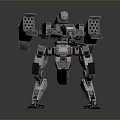 Mech Warrior Mech Soldier Machine Battlearm Mechanical Battlearm Machine Fighter Robot 3d model