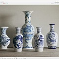 New Chinese Style Ceramic Utensils Blue and White Ceramic Ornaments Porcelain Jar Blue and White Porcelain Vase 3d model