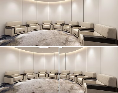 Modern Reception Room VIP Room 3d model