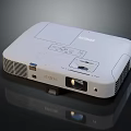 Projection Monitoring Projector Device With Sleek White Design And Surveillance Features