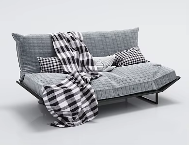 Modern double sofa 3d model