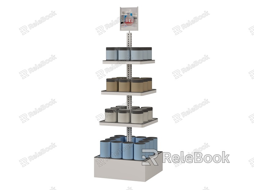 Display cabinet shelf display pile head promotion pile head promotion display cabinet scene pile head model