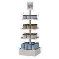 Display cabinet shelf display pile head promotion pile head promotion display cabinet scene pile head 3d model