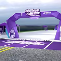 Pure Yue Gaoyi Natural Mineral Water Event Arch And Venue Setup