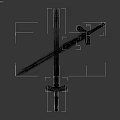 Futuristic Glowing Blue And Red Crossed Swords With Geometric Hilt Design